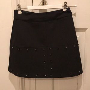 Black Zara skirt with silver studs